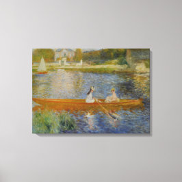 Vintage Pierre Auguste Renoir Boating on the Seine Canvas Afdruk