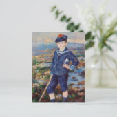 Vintage Pierre Auguste Renoir Sailor Boy Briefkaart (Staand voorkant)