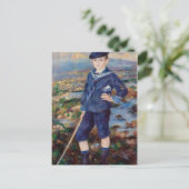 Vintage Pierre Auguste Renoir Sailor Boy Feestdagenkaart (Staand voorkant)