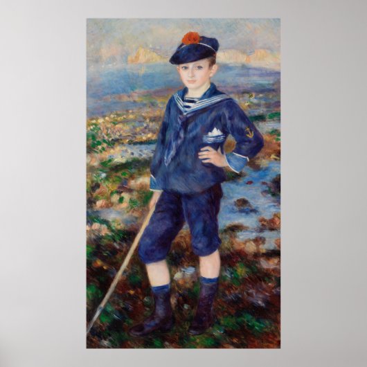 Vintage Pierre Auguste Renoir Sailor Boy Poster (Voorkant)