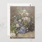 Vintage Pierre Auguste Renoir Spring Bouquet Briefkaart (Voorkant / Achterkant)