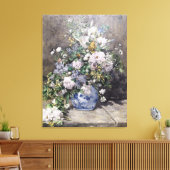 Vintage Pierre Auguste Renoir Spring Bouquet Canvas Afdruk (Insitu (Woonkamer))