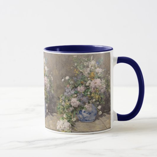 Vintage Pierre Auguste Renoir Spring Bouquet Mok (Rechts)