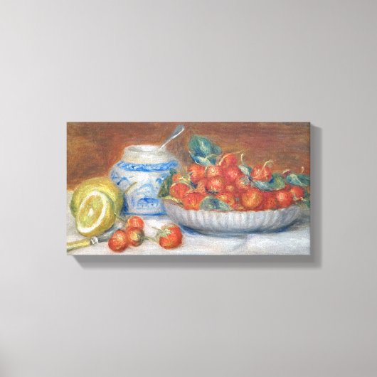Vintage Pierre Auguste Renoir Strawberries Canvas Afdruk (Voorkant)
