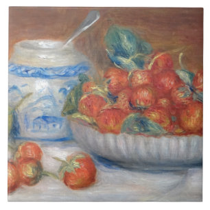 Vintage Pierre Auguste Renoir Strawberries Tegeltje