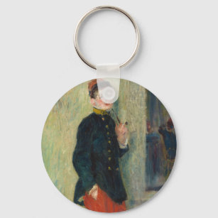 Vintage Pierre Auguste Renoir The Young Soldier Sleutelhanger