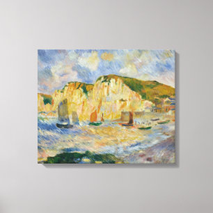 Vintage Pierre Auguste Renoir Zee en Cliffs Canvas Afdruk