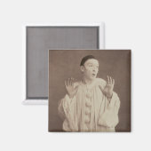 Vintage Pierrot Clown Magneet (Voorkant / Achterkant)