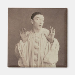 Vintage Pierrot Clown Magneet