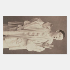 Vintage Pierrot Clown Rechthoekige Sticker