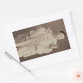 Vintage Pierrot Clown Rechthoekige Sticker (Envelop)