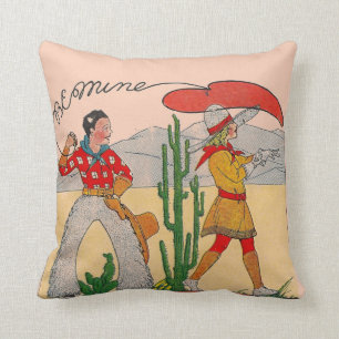 Vintage Pillow van Cowboy Kussen