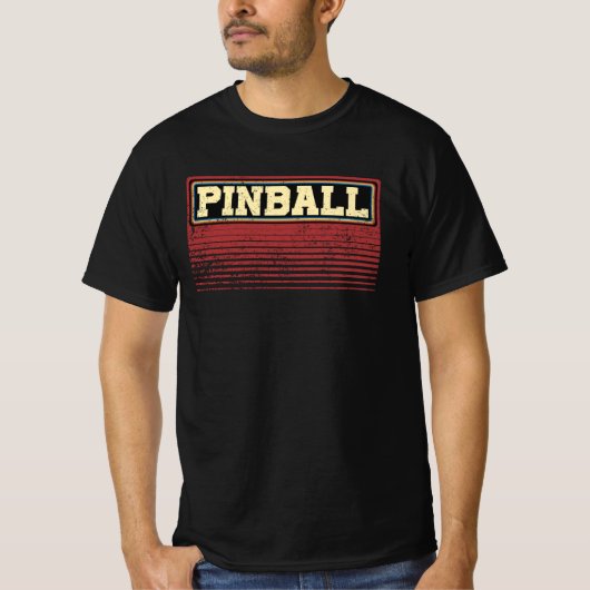 Vintage Pinball 80s T-shirt (Voorkant)