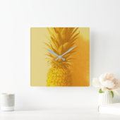 Vintage Pineapple - Kitchen Clock Vierkante Klok (Huis)