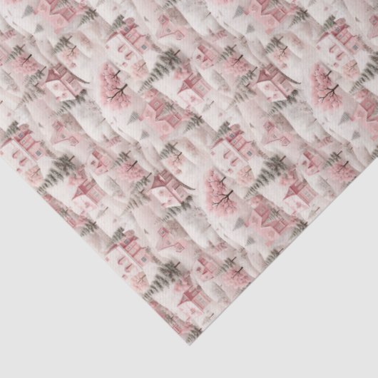 Vintage Pink Christmas Tissuepapier (Detail)