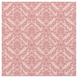 Vintage Pink Damask Stof