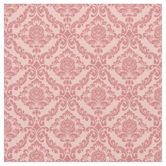 Vintage Pink Damask Stof (Close Up)