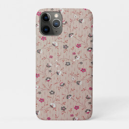 Vintage Pink Floral Vine Small Ditsy Seamless  Case-Mate iPhone Case