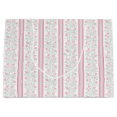 Vintage Pink Floral Wildflowers Coquette Groot Cadeauzakje (Voorkant)