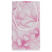 Vintage pink flowers print klein cadeauzakje (Achterkant)