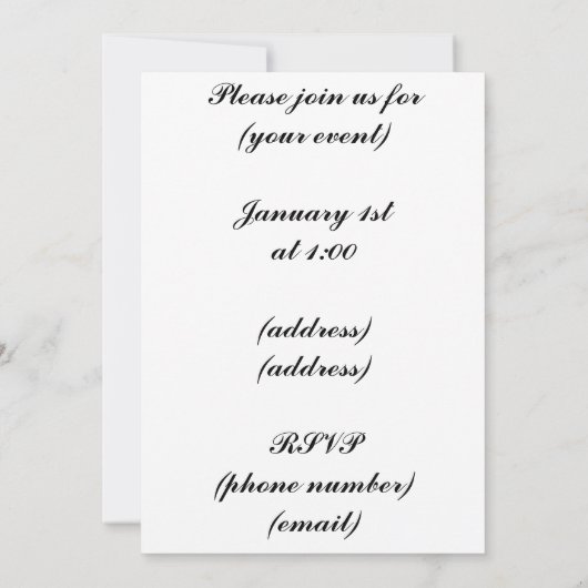 Vintage Pink Hydrangea French Ephemera Uitnodiging (Achterkant)