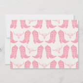 Vintage Pink Photo Cowgirl First Rodeo Birthday Kaart (Achterkant)