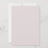 Vintage Pink Ribbons Wedding Invitation Kaart (Achterkant)