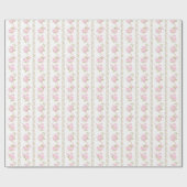 Vintage Pink Roses  Cadeaupapier (Vlak)