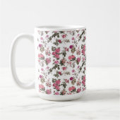 Vintage Pink Roses Koffiemok (Links)