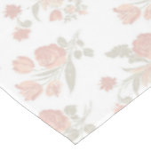 Vintage pink tablecloth, floral tablecloth tafelkleed (Gekanteld)