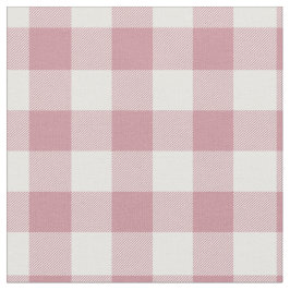 Vintage Pink & White Plaid Gingham Stof