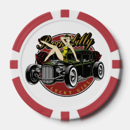 Vintage Pinup Girl Poker Chips