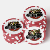 Vintage Pinup Girl Poker Chips (Opstapeling)