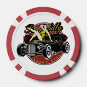 Vintage Pinup Girl Poker Chips (Achterkant)