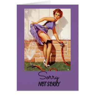Vintage Pinup, sorry dat ik me vandaag niet ondeug