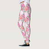 vintage pioenroos bloemige leggings (Links)