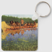 Vintage Pioniers, Grote Ontdekkingsreizigers door  Sleutelhanger (Achterkant)