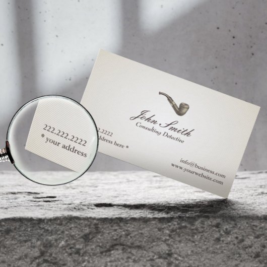 Vintage Pipe Consulting rechercheur visitekaartje