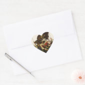 Vintage Piraat Leven Wyeth Illustratie Hart Sticker (Envelop)