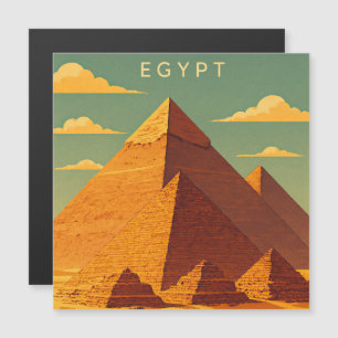 Vintage Piramides van Giza – Retro Egypte Reizen