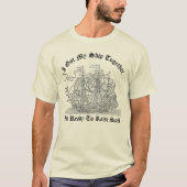 Vintage Pirate Ship T-shirt (Voorkant)