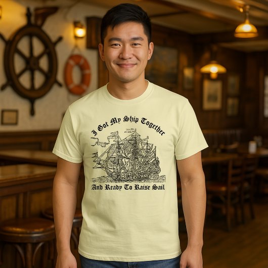 Vintage Pirate Ship T-shirt