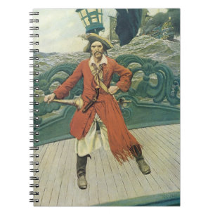 Vintage Piraten, Captain Keitt door Howard Pyle Notitieboek
