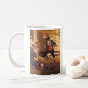 Vintage piratencapitein, zwaardgevecht door NC Wye Koffiemok