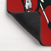 Vintage Piratenvlag, Jolly Roger Schedel en Kruisb Muismat (Hoek)