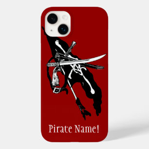 Vintage Piratenvlag, Jolly Roger Schedel Kruisbeen Case-Mate iPhone 14 Plus Hoesje