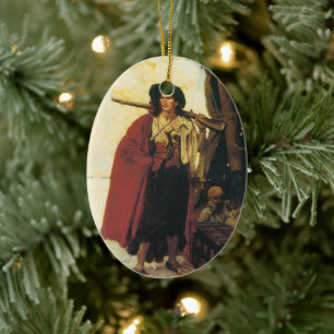 Vintage Pirates Buccaneer was een Schilderachtige Keramisch Ornament