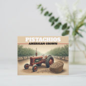 Vintage Pistachio Farming Briefkaart (Staand voorkant)