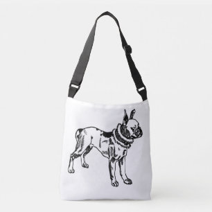 Vintage Pit Bull Kunst Crossbody Tas door Moriz Ju