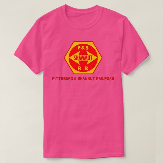 Vintage Pittsburgh en Shawmut Railroad T-shirt (Design voorkant)